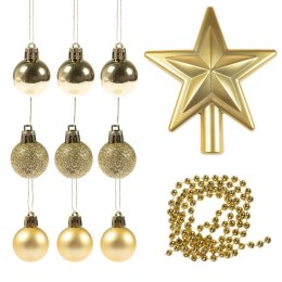 Bombki Zestaw choinkowy (11 elementów) złoty plastik Arpex (BN7888ZLO-7864) Arpex