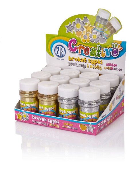 Brokat kolor: srebrno-złota 2 kolor. Astra Creativo (335117008) Astra Creativo