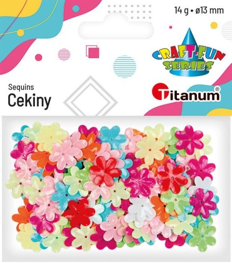 Cekiny Craft-Fun Series kwiatki kolorowe 14g Titanum (CK061) Titanum