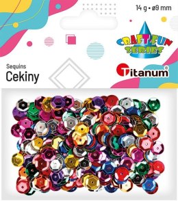 Cekiny Craft-Fun Series okrągłe kolorowe 14g Titanum (CO041) Titanum