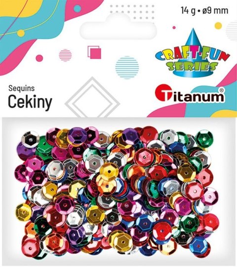 Cekiny Craft-Fun Series okrągłe kolorowe 14g Titanum (CO041) Titanum