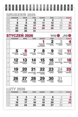 Kalendarz biurkowy Trójdzielny pionowy 145mm x 210mm Pan Kalendarzyk (KBA5-TR) Pan Kalendarzyk