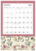 Kalendarz ścienny BLOSSOM 280mm x 400mm Interdruk (z kieszenią) Interdruk