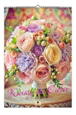 Kalendarz ścienny Kwiaty dla Ciebie 320mm x 470mm Pan Kalendarzyk (A3 V.3) Pan Kalendarzyk