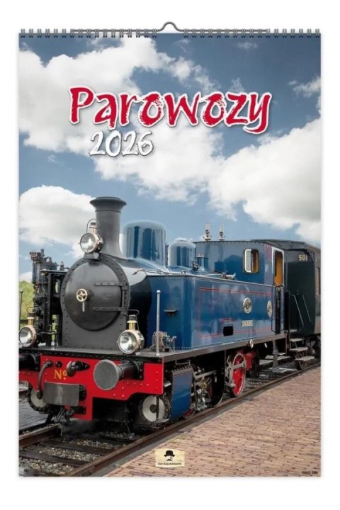 Kalendarz ścienny PAROWOZY 320mm x 470mm Pan Kalendarzyk (A3 VD.19) Pan Kalendarzyk