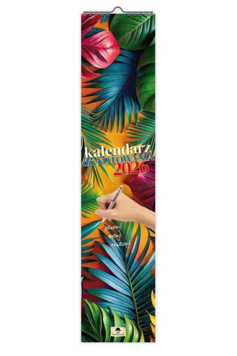 Kalendarz ścienny PASKOWY WĄSKI DO NOTOWANIA 106mm x 470mm Pan Kalendarzyk (KPW V.1) Pan Kalendarzyk