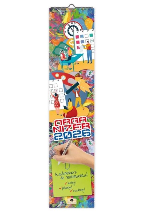 Kalendarz ścienny PASKOWY WĄSKI organizer 106mm x 470mm Pan Kalendarzyk (KPW V.2) Pan Kalendarzyk
