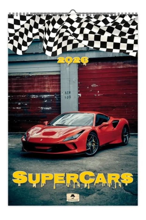 Kalendarz ścienny SUPER CARS 320mm x 470mm Pan Kalendarzyk (A3 VD.17) Pan Kalendarzyk