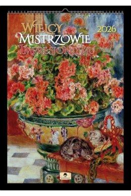 Kalendarz ścienny WIELCY MISTRZOWIE IMPRESJONIZMU 320mm x 470mm Pan Kalendarzyk (A3 VD.18) Pan Kalendarzyk