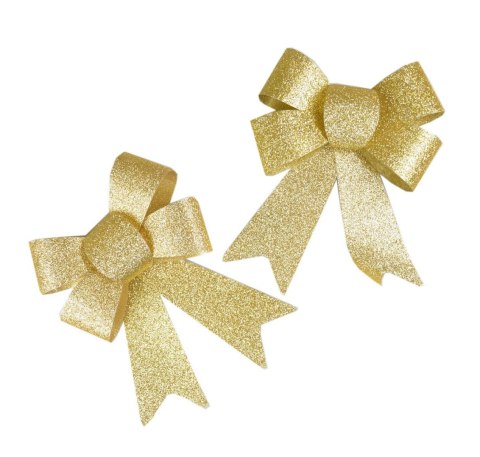 Kokarda 2 szt., złote brokatowe Arpex (BN5397ZLO-0608) Arpex