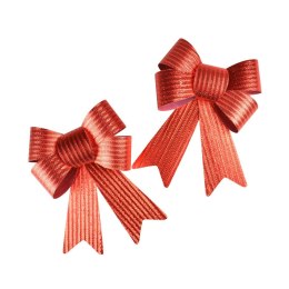 Kokarda Zestaw kokard dekoracyjnych - prążki (2 szt.) czerwonych 130mm Arpex (BN5496CZE-0660) Arpex
