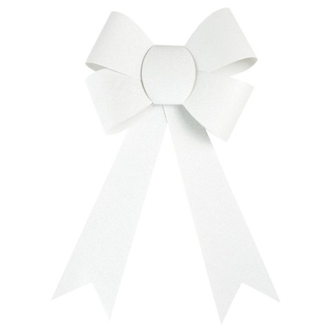 Kokarda biała brokatowa duża 29cm Arpex (BN5458BIA-0615) Arpex