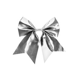 Kokarda metalizowana srebrna, 20cm Arpex (BN5373SRE-0486) Arpex