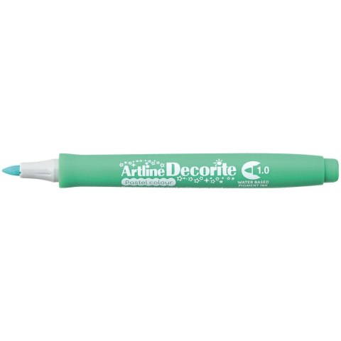 Marker permanentny pastelowy decorite wkład zielony 1,0mm pędzelek końcówka Artline (AR-033 4 4) Artline