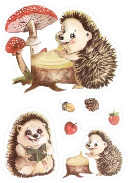 Naklejka (nalepka) Craft-Fun Series jeże Titanum (24CYD1104-1) Titanum