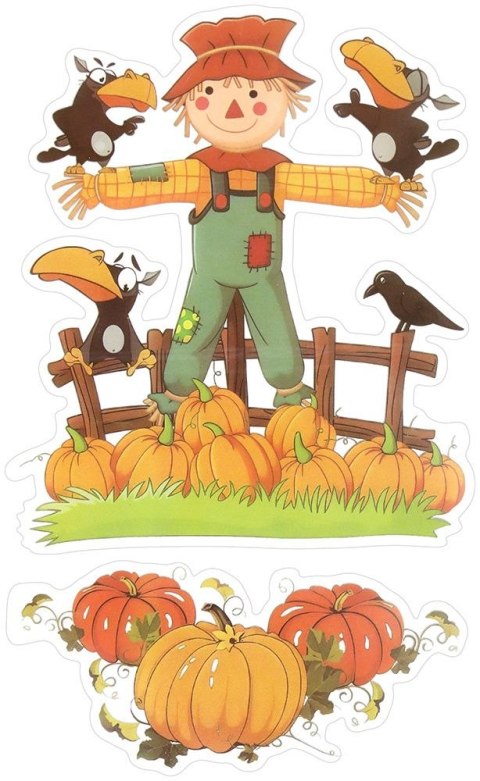 Naklejka (nalepka) Craft-Fun Series strach na wróble, dynie Titanum (24CYD1104-2) Titanum