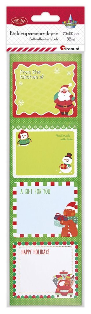 Naklejka (nalepka) Craft-Fun Series etykiety prezentowe Titanum (24ESD012-4) Titanum