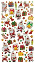 Naklejka (nalepka) Craft-Fun Series foliowa Mikołaje, renifery, prezenty, skarpety Titanum (25CY0424-20) Titanum