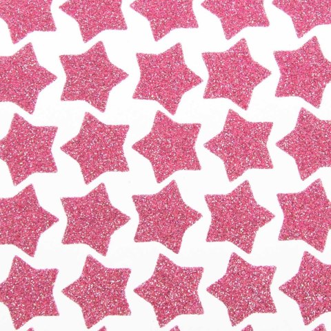 Naklejka (nalepka) brokatowe z pianki różowe Arpex (BN7857ROZ-8663) Arpex