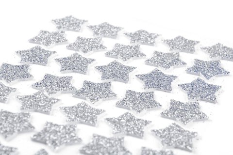 Naklejka (nalepka) brokatowe z pianki srebrny Arpex (BN7833SRE-8663) Arpex