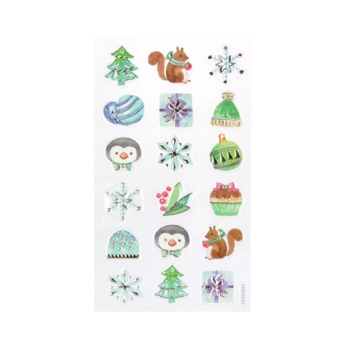 Naklejki świąteczne pastelowe Arpex (NR2631) Arpex