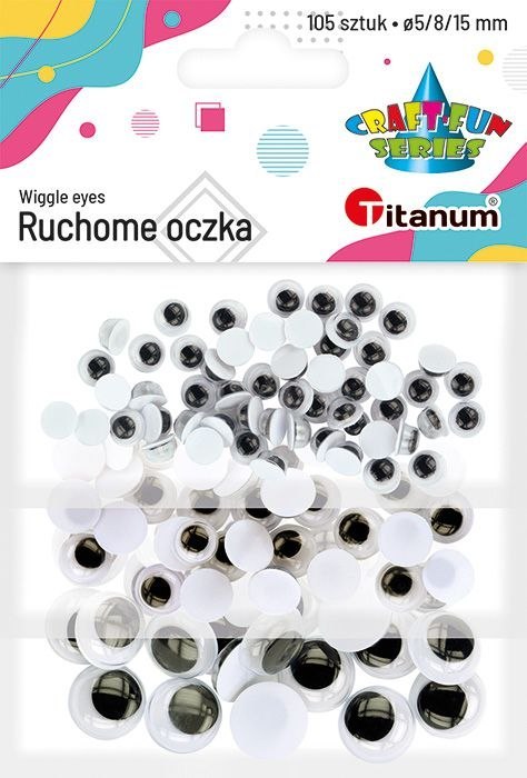 Oczka Craft-Fun Series 5/8/15mm 105 szt Titanum (MTHYJ-3P1) Titanum