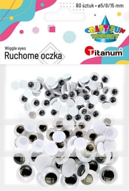 Oczka Craft-Fun Series 5/8/25mm 80 szt Titanum (MTHYJ-3P2) Titanum