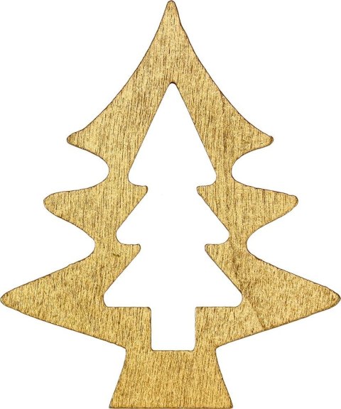 Ozdoba drewniana Craft-Fun Series Złote choinki Titanum (BJ25042701) Titanum