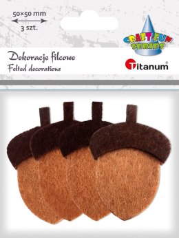 Ozdoba filcowa Craft-Fun Series Żołędzie Titanum (EA974) Titanum