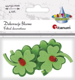 Ozdoba filcowa Craft-Fun Series koniczynki Titanum (EA525) Titanum