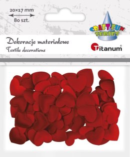 Ozdoba materiałowa Craft-Fun Series serca Titanum (BY002R) Titanum