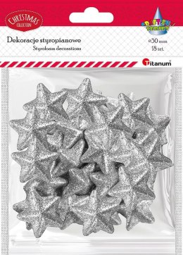 Ozdoba styropianowa Craft-Fun Series gwiazdki Titanum (23YX0326-2(SILVER)) Titanum