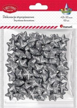 Ozdoba styropianowa Craft-Fun Series gwiazdki Titanum (23YX0326-3(SILVER)) Titanum