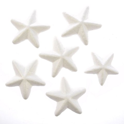 Ozdoba styropianowa gwiazdki 7 cm, 6 szt. Arpex (BN0530) Arpex