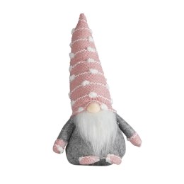 Ozdoba świąteczna Skrzat z czapką w kropki - różowy Arpex (BN0353ROZ-0339) Arpex