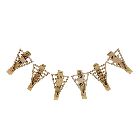 Ozdoba świąteczna klamerki choinki 6szt. Arpex (BD7355F) Arpex