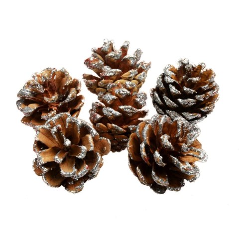 Ozdoba świąteczna szyszki brokatowe Arpex (BN3544) Arpex