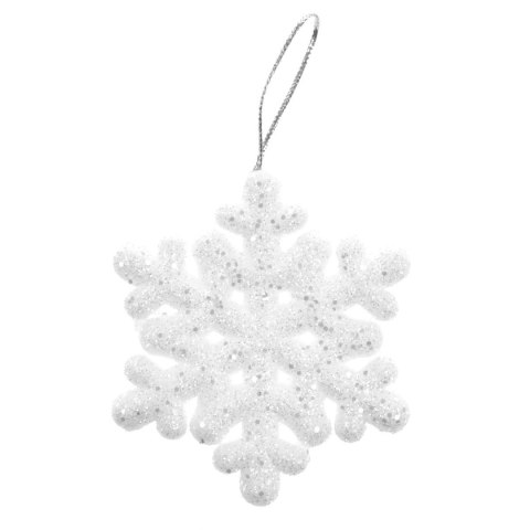 Ozdoba świąteczna zestaw lśniących śnieżynek 7 cm Arpex (BN0332) Arpex
