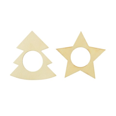 Serwetnik obrączki na serwetki choinki gwiazdki 4szt. Arpex (BN1505) Arpex