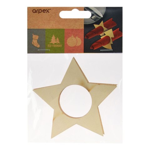 Serwetnik obrączki na serwetki choinki gwiazdki 4szt. Arpex (BN1505) Arpex