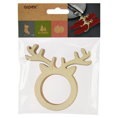 Serwetnik obrączki na serwetki reniferki 4 szt. Arpex (BN1529) Arpex