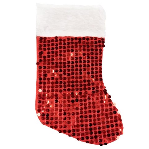 Skarpeta świąteczna Cekinowa 37cm Arpex (SM2600) Arpex