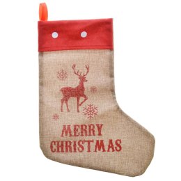 Skarpeta świąteczna jutowa 45cm Arpex (SM3868) Arpex