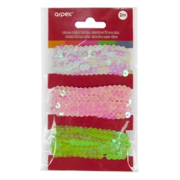 Tasiemka cekinowa 3 szt. mix Arpex (BN4773) Arpex