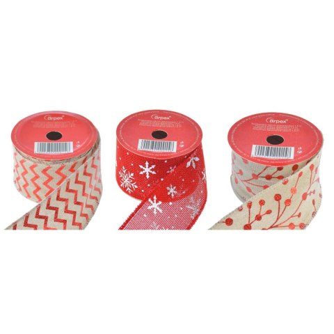 Taśma ozdobna świąteczna dekoracyjnax1,5 [mm x m] mix Arpex (BN0158) Arpex