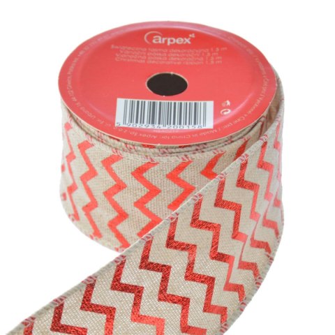 Taśma ozdobna świąteczna dekoracyjnax1,5 [mm x m] mix Arpex (BN0158) Arpex