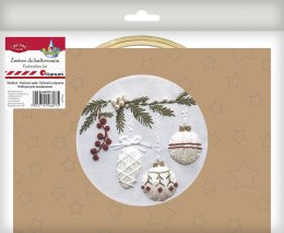 Zestaw kreatywny Craft-Fun Series Zestaw do haftowania - gałązka jodły z bombkami Titanum (25YY0512(1-6#)) Titanum
