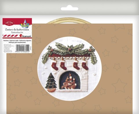 Zestaw kreatywny Craft-Fun Series Zestaw do haftowania - świąteczny kominek Titanum (25YY0512(1-6#)) Titanum
