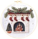 Zestaw kreatywny Craft-Fun Series Zestaw do haftowania - świąteczny kominek Titanum (25YY0512(1-6#)) Titanum