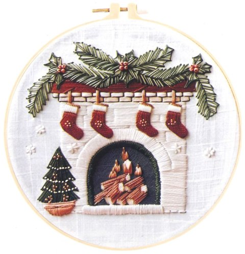 Zestaw kreatywny Craft-Fun Series Zestaw do haftowania - świąteczny kominek Titanum (25YY0512(1-6#)) Titanum